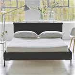 Pillow Low Bed - Double - Rothesay Smoke - Metal Leg