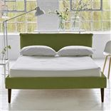 Pillow Low Bed - Double - Cassia Apple - Walnut Leg