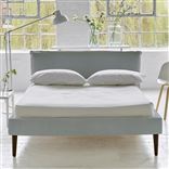 Pillow Low Bed - Double - Brera Lino Lapis - Walnut Leg