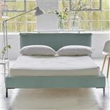 Pillow Low Bed - King  - Brera Lino Celadon - Metal Leg