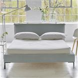 Pillow Low Bed - King  - Brera Lino Lapis - Metal Leg