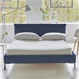 Pillow Low Bed - King  - Brera Lino Marine - Metal Leg