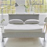 Pillow Low Bed - King  - Brera Lino Graphite - Metal Leg