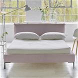 Pillow Low Bed - Single - Brera Lino Pale Rose - Metal Leg