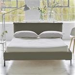 Pillow Low Bed - Single - Rothesay Linen - Metal Leg