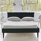 Pillow Low Bed - Single - Cassia Mist - Walnut Leg