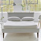 Pillow Low Bed - Single - Cassia Chalk - Walnut Leg