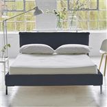 Pillow Low Bed - Superking - Rothesay Denim - Metal Leg