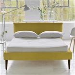 Pillow Low Bed - Superking - Cassia Acacia - Walnut Leg