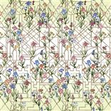 Fretwork Garden Panoramic - Citron Large Sample