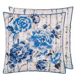 Kyoto Flower Indigo Decorative Pillow