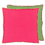 Coussin Brera Lino Cerise & Grass 