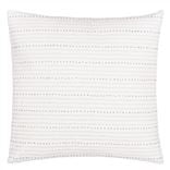 White Embroidered Cushion Emerald
