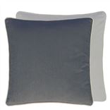 Coussin en velours côtelé Corda Graphite