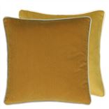 Coussin en velours côtelé Corda Olive