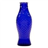 Cobalt Blue Glass Fish Carafe