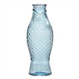 Sky Blue Glass Fish Carafe