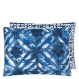 Coussin Parquet Batik Indigo