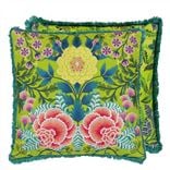 Brocart Decoratif Embroidered - Lime - Cushion - 50x50cm - Without Pad