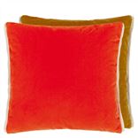 Varese Zinnia & Ochre Velvet Cushion