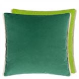 Varese Viridian & Apple Velvet Cushion