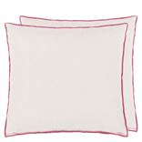 Brera Lino Alabaster & Fuchsia Decorative Pillow