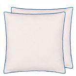 Brera Lino Alabaster & Cobalt Cushion