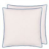 Brera Lino Alabaster & Cobalt Cushion