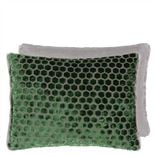 Coussin Jabot Emerald Velvet