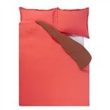 Biella Coral & Rosewood Superking Duvet Cover