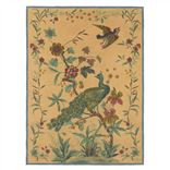 Peacock Toile Sepia Decke