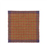 Rust & Cobalt Checked Scarf