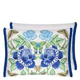 Isabella Embroidered Cobalt Cushion