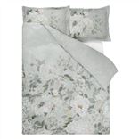 Fleur Blanche Platinum King Duvet Cover