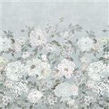 Fleurs Blanche Platinum Shower Curtain