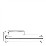 Sleek Daybed Left Arm