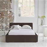 Modena Bed -Single - Cassia Velvet - Moleskin