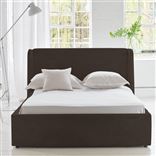 Amalfi Bed -Double - Cassia Velvet - Moleskin