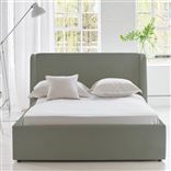 Amalfi Bed -Single - Cassia Velvet - Zinc