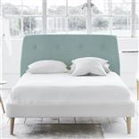 Cosmo Superking Headboard - Self Buttons - Brera Lino Celadon