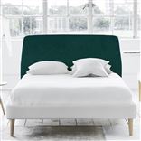 Cosmo Superking Headboard - Self Buttons - Cassia Azure