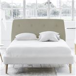 Cosmo Superking Headboard - Self Buttons - Cassia Dove
