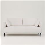 Positano 2.5 seater - Matt Black Legs - Brera Lino Alabaster