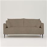 Positano 2.5 seater - Matt Black Legs - Brera Lino Cocoa