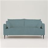 Positano 2.5 seater - Matt Black Legs - Brera Lino Mist