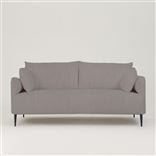 Positano 2.5 seater - Matt Black Legs - Tortona Zinc