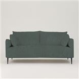 Positano 3 seater - Matt Black Legs - Tortona Cadet
