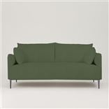 Positano 2.5 seater - Polished Steel Legs - Brera Lino Emerald