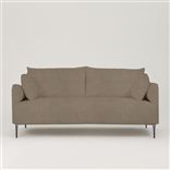 Positano 2.5 seater - Polished Steel Legs - Brera Lino Cocoa