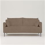 Positano 2.5 seater - Polished Steel Legs - Tortona Moleskin